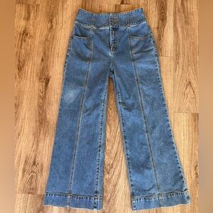 Kate Spade Denim Cropped Flare Pant Size 28